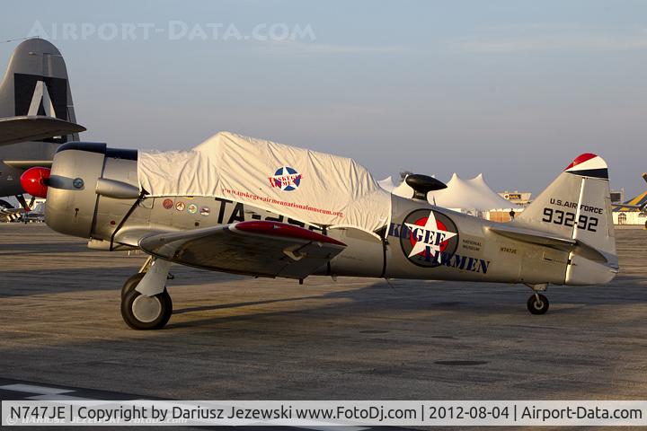 N747JE, 1958 North American AT-6G Texan C/N 168-394 (49-3292), North American AT-6G Texan  C/N 49-3292, N747JE