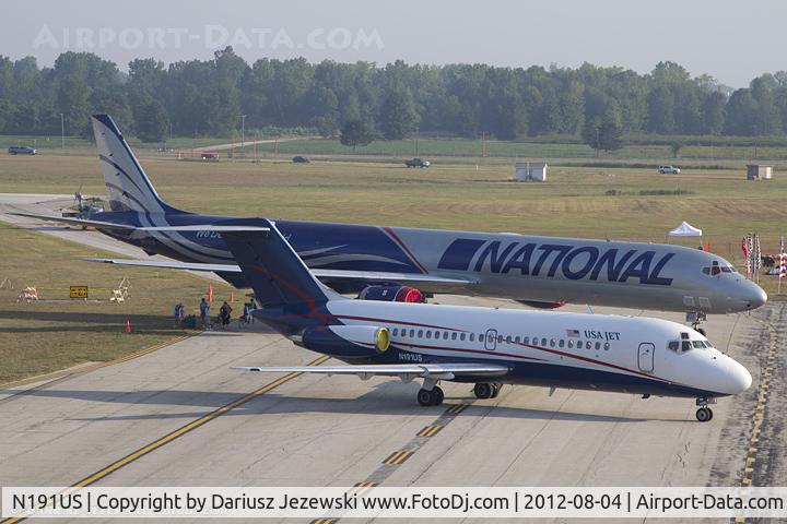 N191US, 1987 British Aerospace BAe.146-200A C/N E2073, Douglas DC-9-15 C/N 45718, N191US