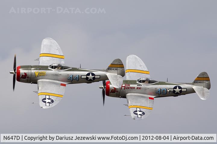 N647D, 1944 Republic P-47D Thunderbolt C/N 8955583, Republic P-47D Thunderbolt 