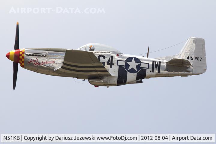 N51KB, 1961 North American F-51D Mustang C/N 44-74009, North American F-51D Mustang 