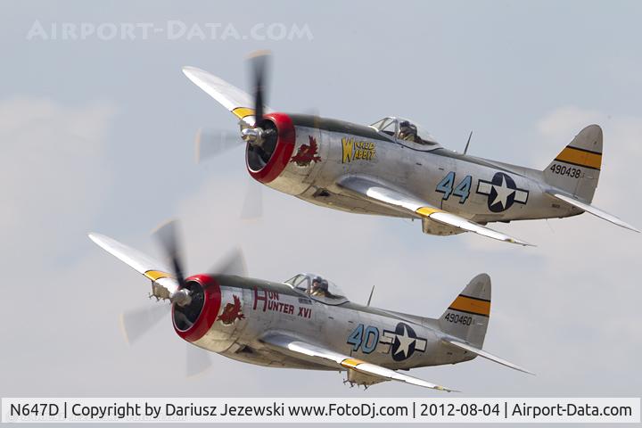 N647D, 1944 Republic P-47D Thunderbolt C/N 8955583, Republic P-47D Thunderbolt 