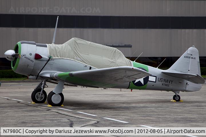 N7980C, 1943 North American SNJ-5 Texan Texan C/N 43938, North American SNJ-5 Texan 