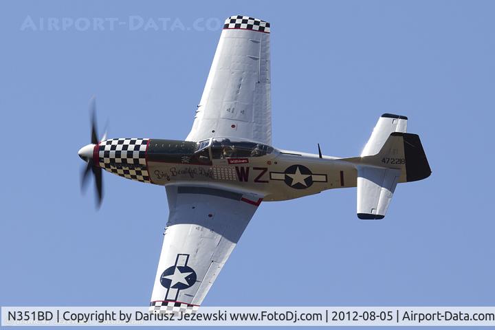 N351BD, 1944 North American F-51D Mustang C/N 44-85634, North American F-51D Mustang 