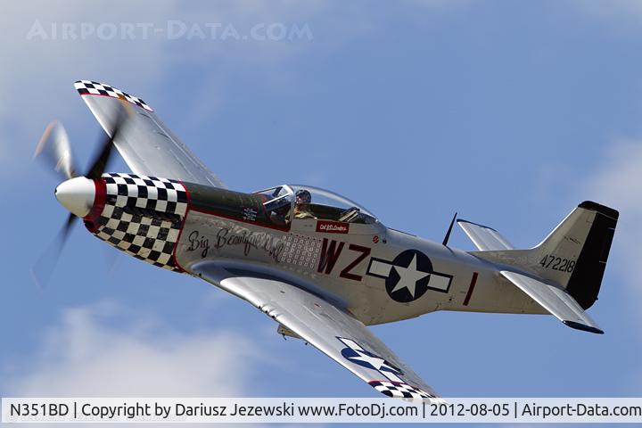 N351BD, 1944 North American F-51D Mustang C/N 44-85634, North American F-51D Mustang 