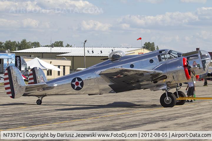 N7337C, 1943 Beech AT-11 Kansan C/N 4597, Beech AT-11 Kansan 