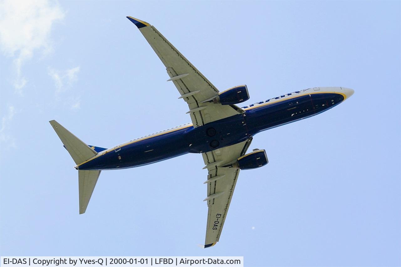 EI-DAS, 2003 Boeing 737-8AS C/N 33553, Boeing 737-8A, Take off rwy 05, Bordeaux-Mérignac airport (LFBD-BOD)