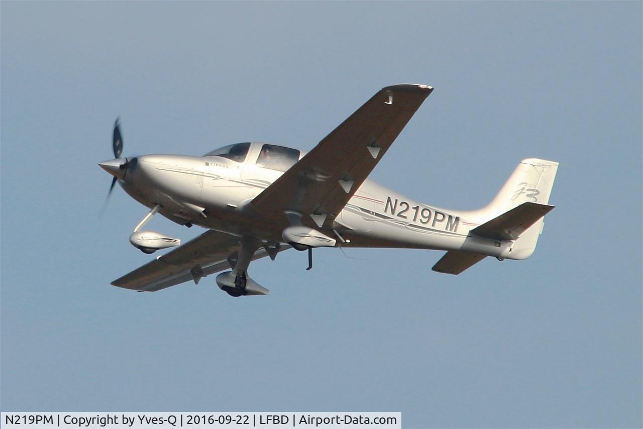 N219PM, 2007 Cirrus SR22 G3 GTS Turbo C/N 2756, Cirrus SR22 G3 GTS Turbo, Take off rwy 23, Bordeaux Mérignac airport (LFBD-BOD)
