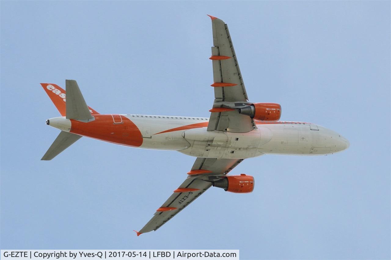 G-EZTE, 2009 Airbus A320-214 C/N 3913, Airbus A320-214, Take off rwy 05, Bordeaux-Mérignac airport (LFBD-BOD)