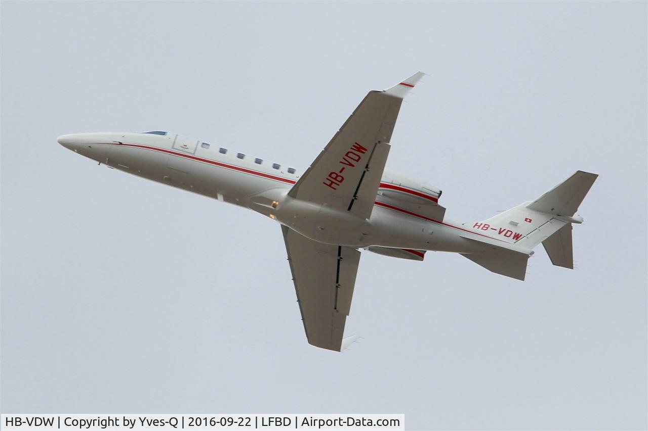 HB-VDW, 2012 Learjet 45 C/N 45438, Learjet 45, Take off rwy 23, Bordeaux Mérignac airport (LFBD-BOD)