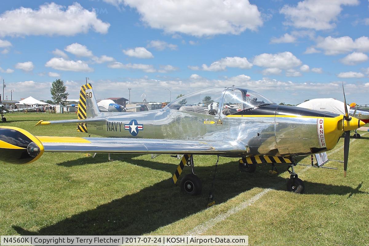 N4560K, 1948 Ryan Navion A C/N NAV-4-1560, At 2017 EAA Airventure at Oshkosh