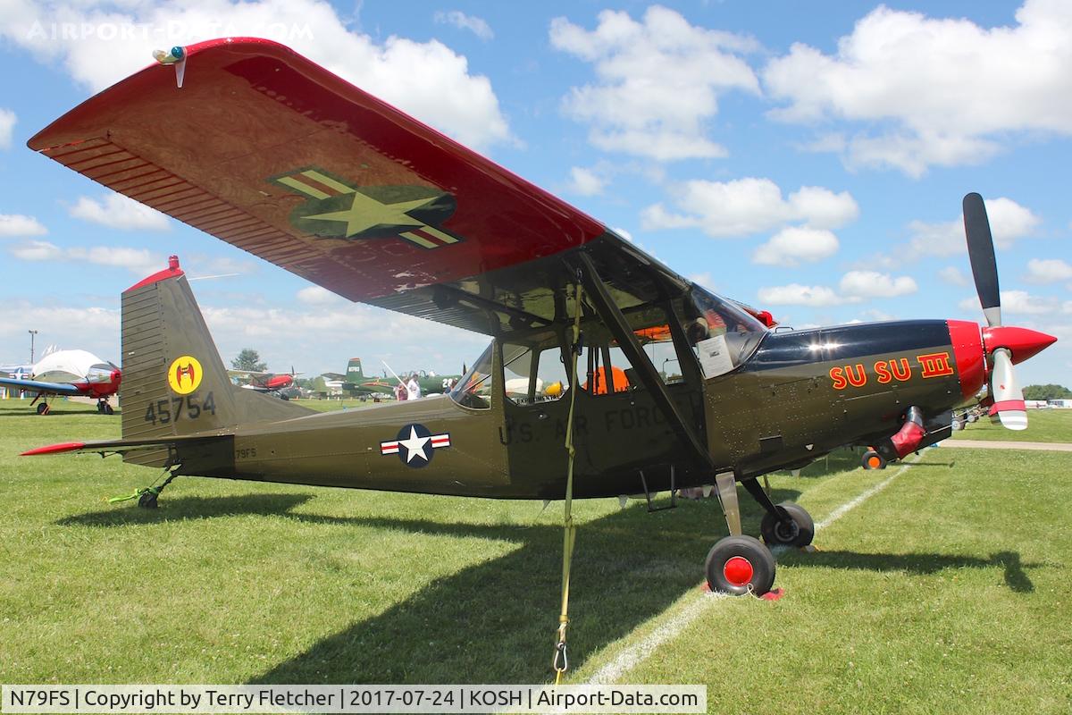 N79FS, 1979 SIAI-Marchetti SM-1019A C/N 066A, At 2017 EAA Airventure at Oshkosh