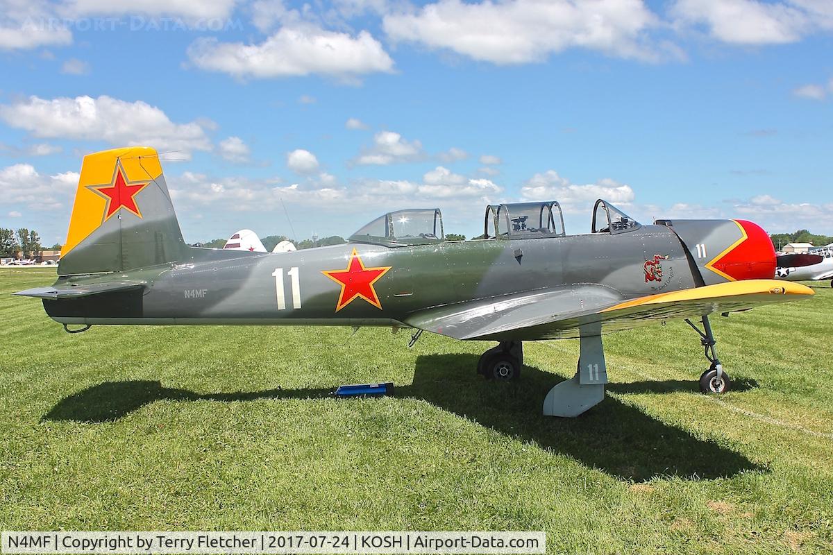 N4MF, Nanchang CJ-6 C/N 2951203, At 2017 EAA Airventure at Oshkosh