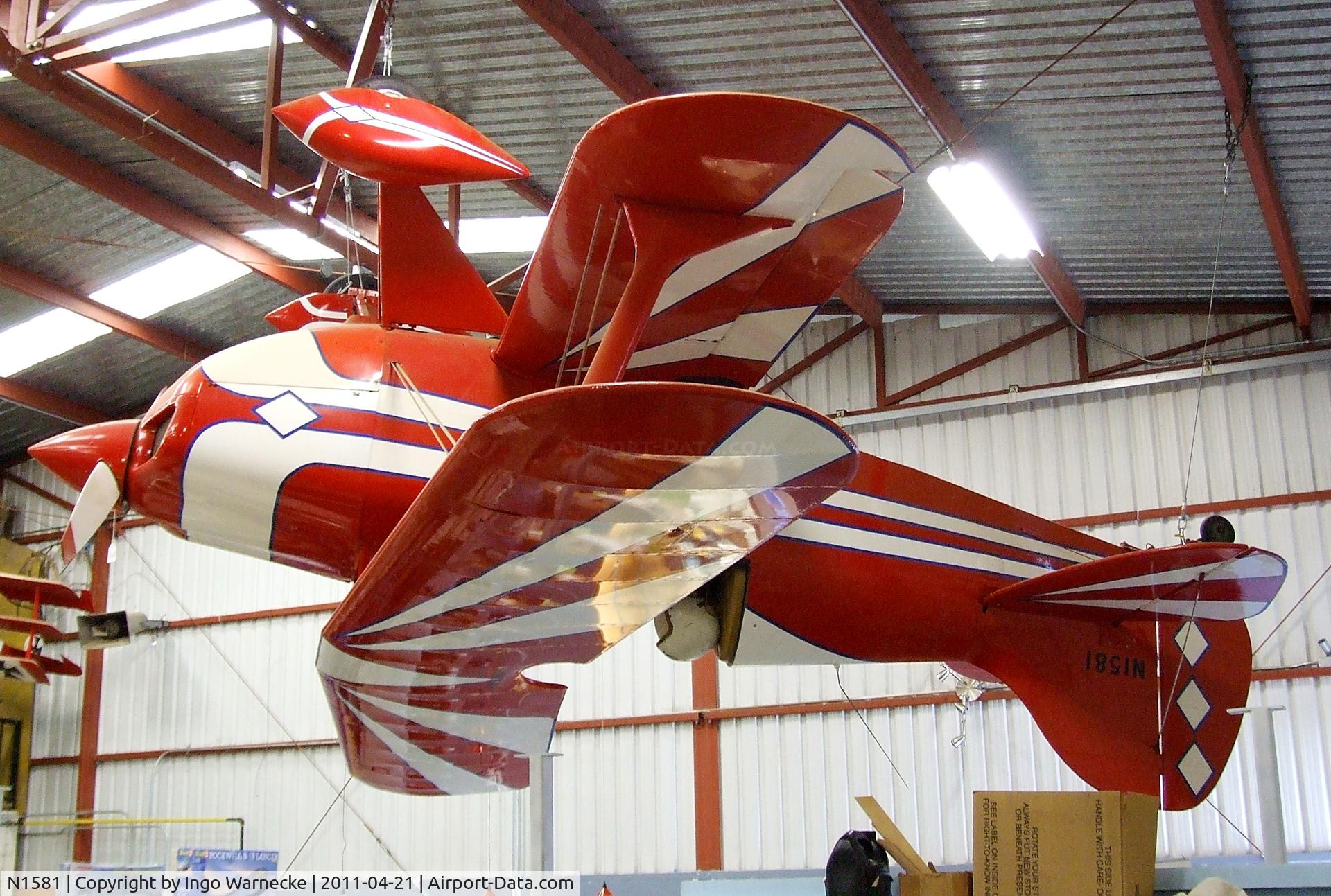 N1581, 1968 Pitts S-1C Special C/N JD-1, Pitts S-1C Special at the Wings of History Air Museum, San Martin CA