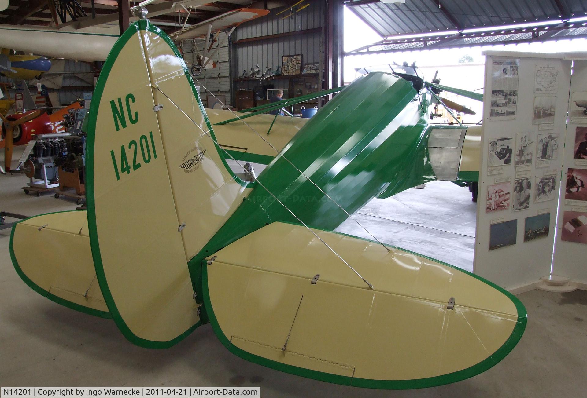 N14201, 1934 Kinner SPORTSTER B. C/N 122, Kinner Sportster B at the Wings of History Air Museum, San Martin CA