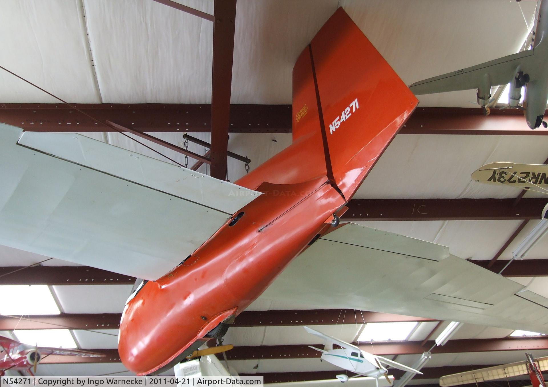 N54271, 1985 Markse Pioneer II C/N 3, Marske Pioneer II at the Wings of History Air Museum, San Martin CA