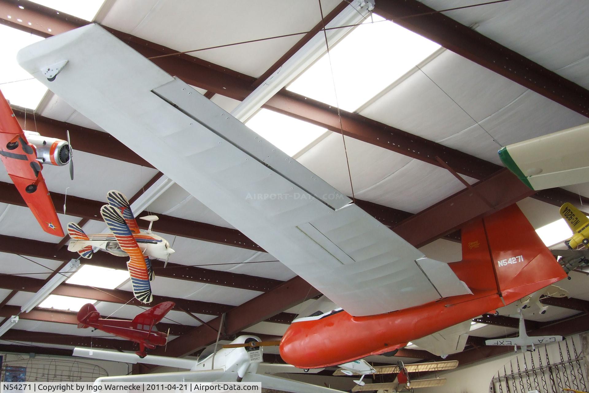 N54271, 1985 Markse Pioneer II C/N 3, Marske Pioneer II at the Wings of History Air Museum, San Martin CA