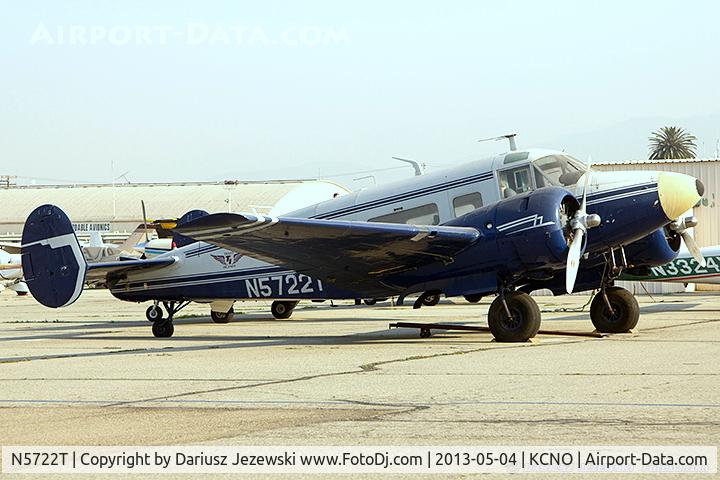 N5722T, 1960 Beech G18S C/N BA-552, Beech G18S  C/N BA-552, N5722T