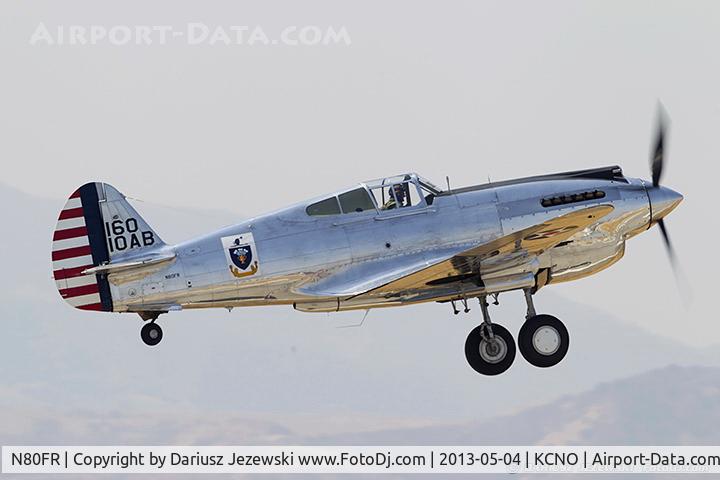 N80FR, 1941 Curtiss P-40C Warhawk C/N 16161, Curtiss P-40C Warhawk  C/N 41-13357, N80FR