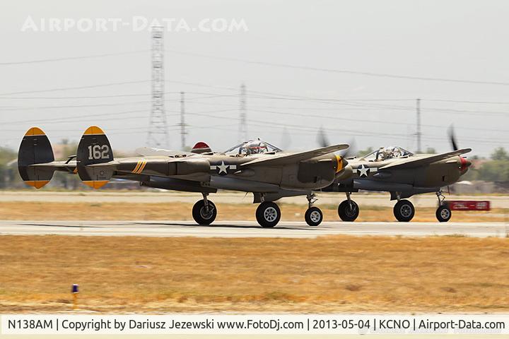 N138AM, 1943 Lockheed P-38J Lightning C/N 44-23314, Lockheed P-38J Lightning 