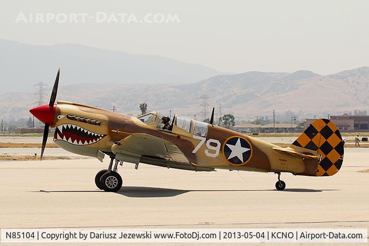 N85104, Curtiss P-40N-5CU Kittyhawk C/N 28954/F858, Curtiss P-40N Warhawk  C/N F858, NL85104
