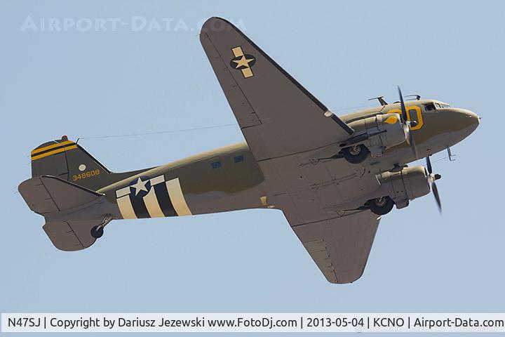N47SJ, 1943 Douglas DC3C-R (C-47B-5-DK) C/N 14423, Douglas DC-3C-R 