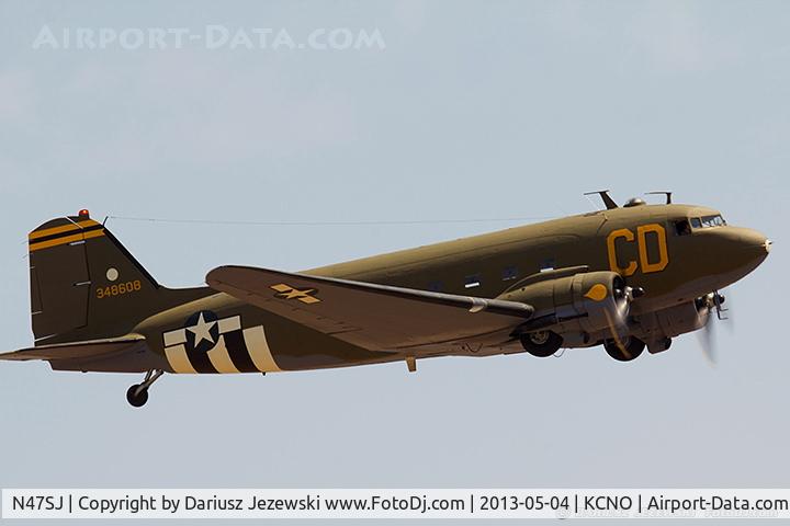 N47SJ, 1943 Douglas DC3C-R (C-47B-5-DK) C/N 14423, Douglas DC-3C-R 