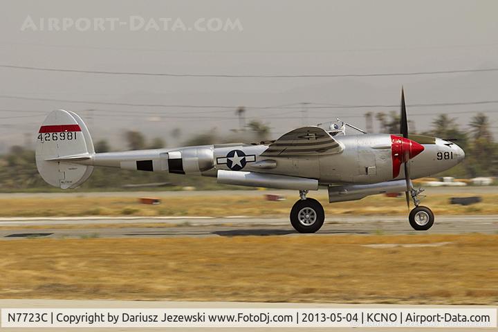N7723C, 1944 Lockheed P-38L-5 Lightning C/N 7985, Lockheed P-38L Lightning 