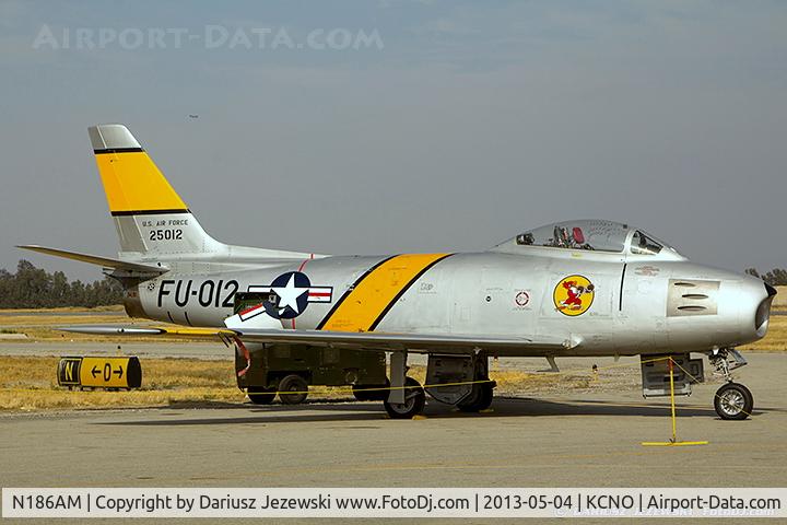 N186AM, 1952 North American F-86F Sabre C/N 191-708, North American F-86F Sabre C/N 52-5012, NX186AM