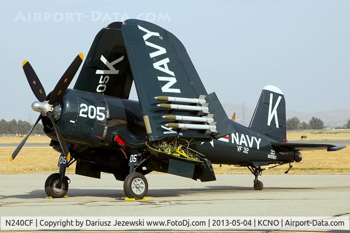 N240CF, 1945 Vought F4U-4 Corsair C/N 9513, Chance Vought F4U-4 Corsair  C/N 9513, NX240CF
