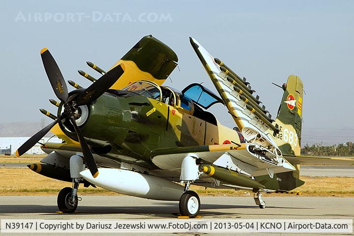 N39147, Douglas AD-5 (A-1E) Skyraider C/N 9540, Douglas AD-5 (A-1E) Skyraider  C/N 132683, N39147