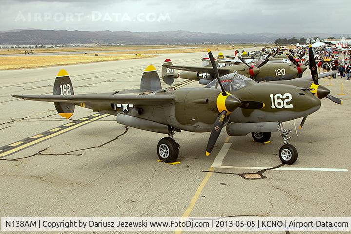 N138AM, 1943 Lockheed P-38J Lightning C/N 44-23314, Lockheed P-38J Lightning 