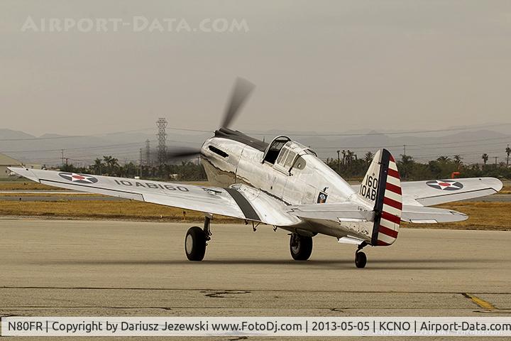 N80FR, 1941 Curtiss P-40C Warhawk C/N 16161, Curtiss P-40C Warhawk  C/N 41-13357, N80FR