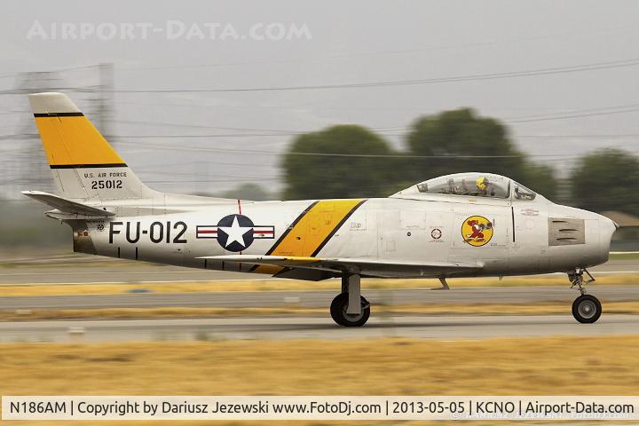 N186AM, 1952 North American F-86F Sabre C/N 191-708, North American F-86F Sabre C/N 52-5012, NX186AM