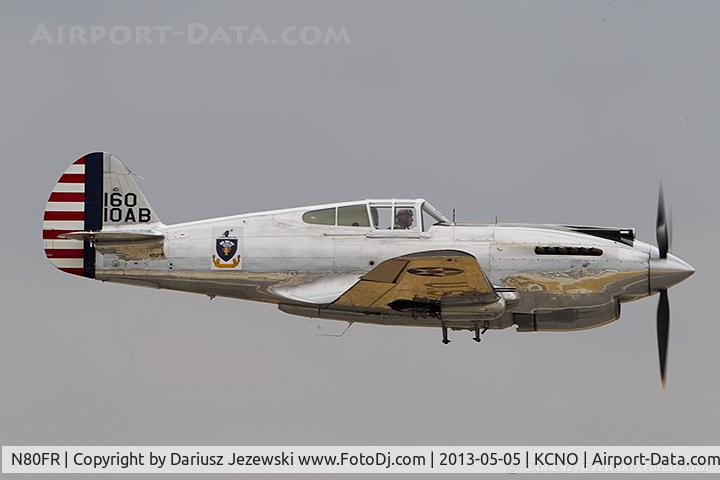 N80FR, 1941 Curtiss P-40C Warhawk C/N 16161, Curtiss P-40C Warhawk  C/N 41-13357, N80FR