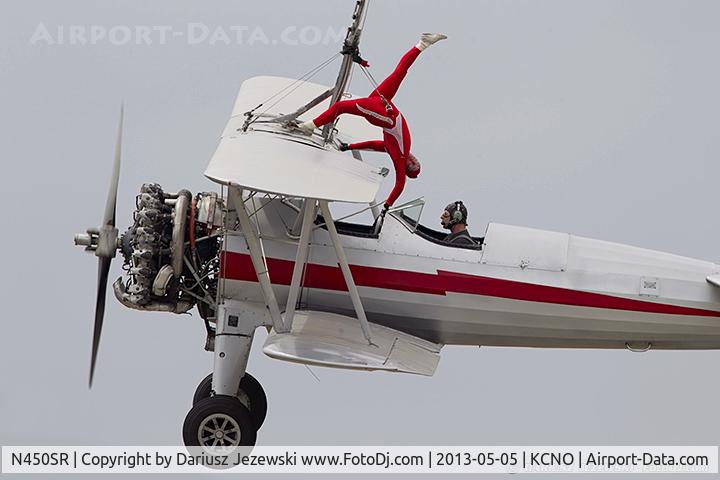 N450SR, 1942 Boeing B75N1 C/N 75-7016, Boeing B-75N1 Stearman  C/N 75-7016 - Silver Wings Wingwalking, N450SR