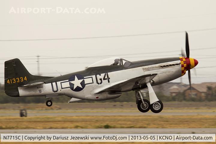 N7715C, 1944 North American P-51D C/N 44-84961A (124-44817), North American F-51D Mustang 