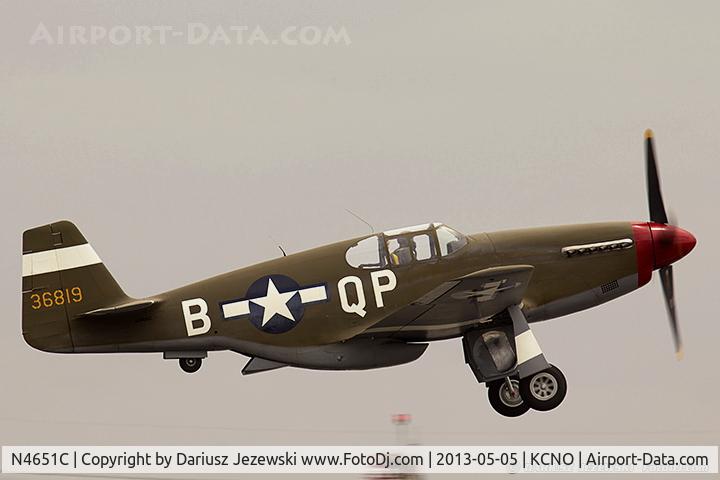 N4651C, 1974 Cessna A185F Skywagon 185 C/N 18502587, North American P-51C Mustang 