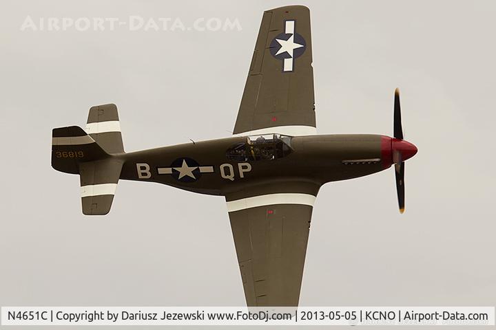 N4651C, 1974 Cessna A185F Skywagon 185 C/N 18502587, North American P-51C Mustang 