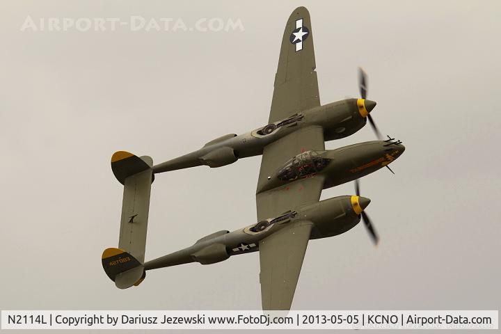 N2114L, 1944 Lockheed P-38L Lightning C/N 8273 (44-27083), Lockheed P-38L Lightning 