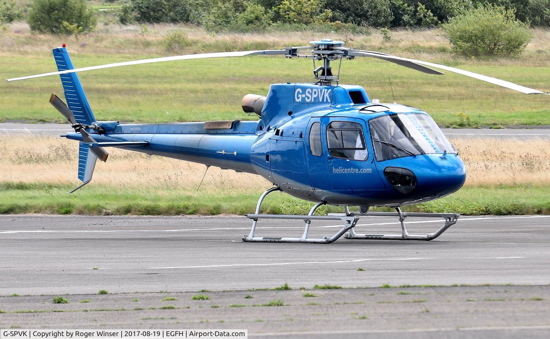 G-SPVK, 2007 Eurocopter AS-350B-3 Ecureuil Ecureuil C/N 4301, Visiting Ecureuil operated by SD Helicopters.