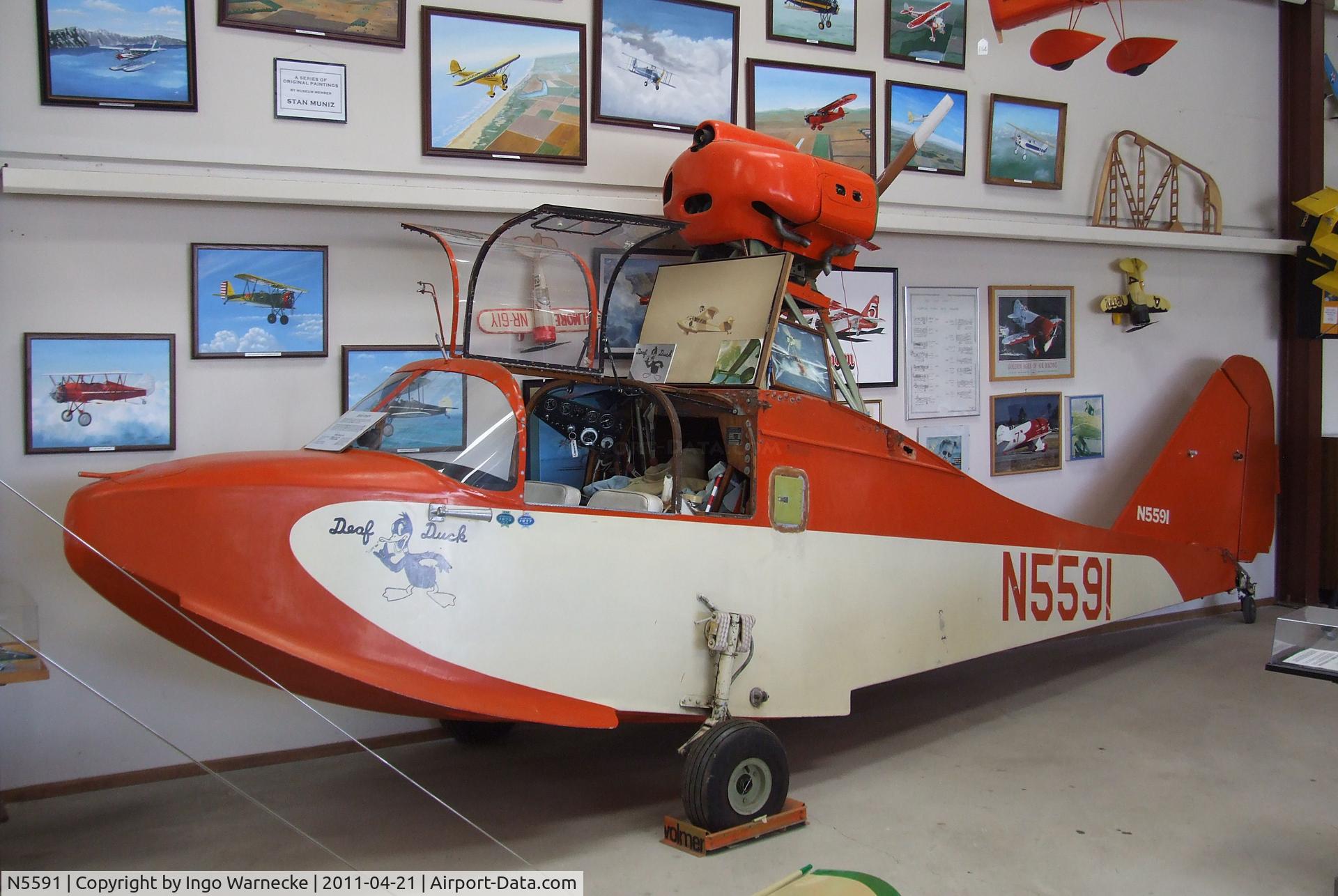 N5591, 1971 Volmer VJ22 Sportsman C/N 55, Volmer VJ-22 Sportsman (fuselage only) at the Wings of History Air Museum, San Martin CA