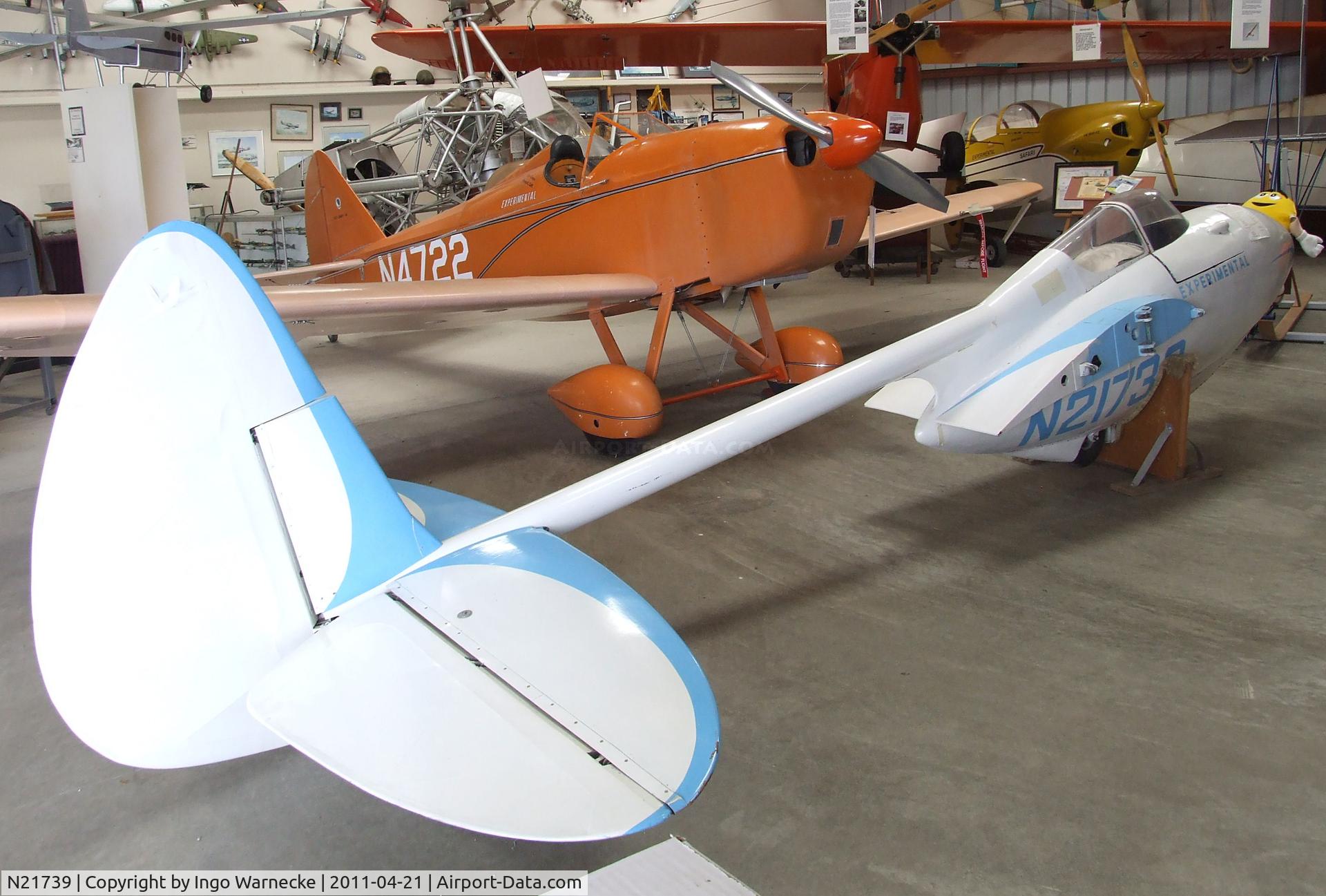 N21739, 1948 Bowlus BS-100 C/N 100, Bowlus BS-100 (fuselage only) at the Wings of History Air Museum, San Martin CA