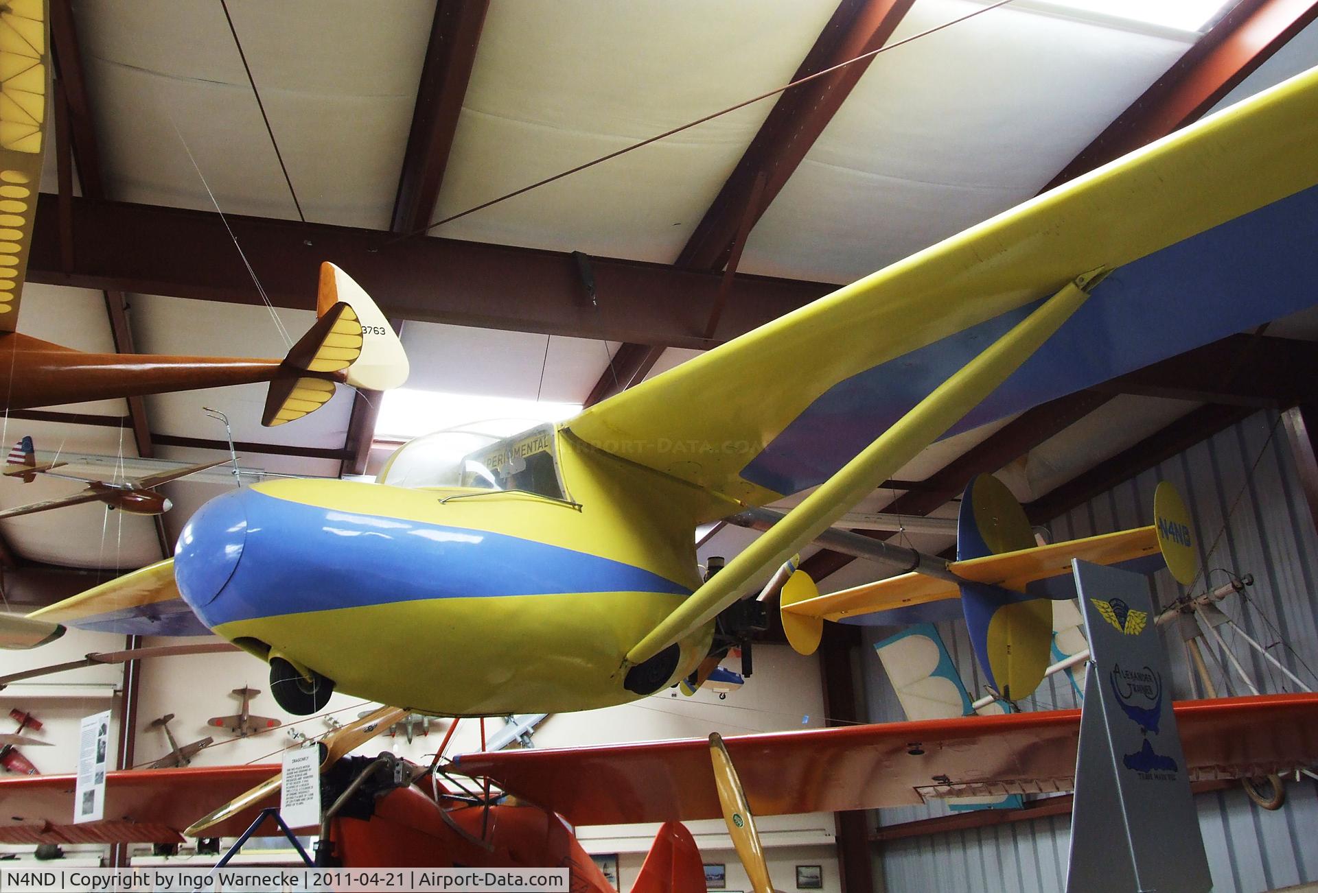 N4ND, 1946 Nelson BB-1 C/N 504, Nelson BB-1 Dragonfly at the Wings of History Air Museum, San Martin CA