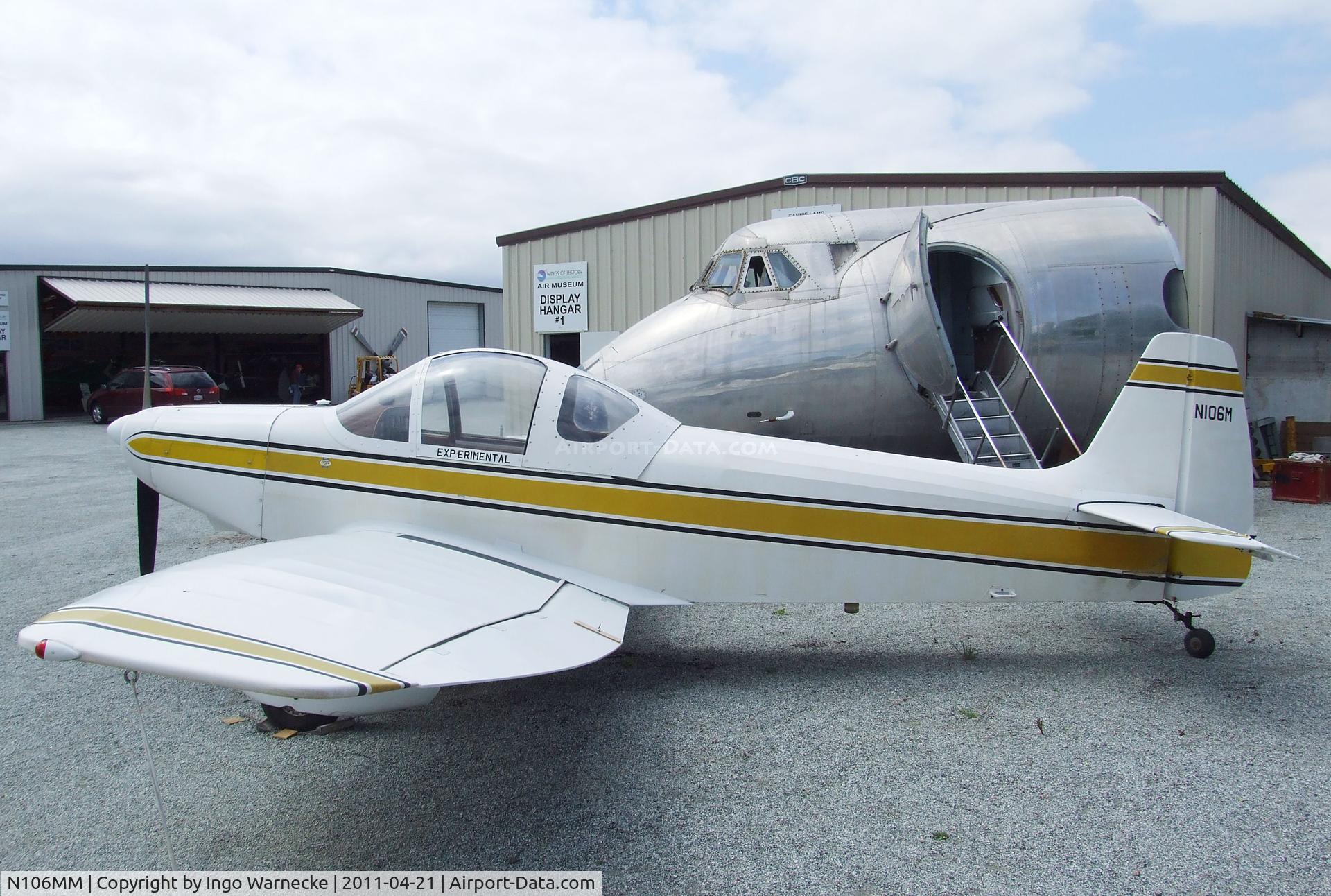 N106MM, 1983 Piel CP-305 Emeraude C/N 1216, Piel CP.305 Emeraude at the Wings of History Air Museum, San Martin CA