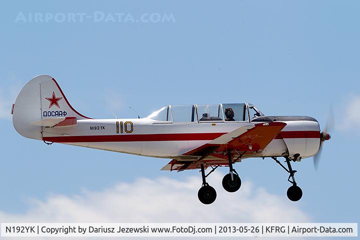 N192YK, 1990 Yakovlev Yak-52 C/N 9011008, Yakovlev Yak-52  C/N 9011008, N192YK