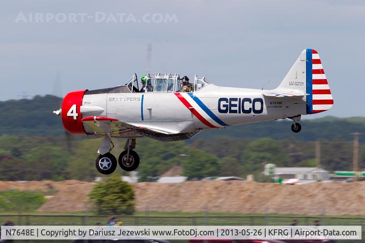 N7648E, 1942 North American SNJ-3 Texan C/N 78-6987, North American SNJ-3 Texan  C/N 786987 - Geico Skytypers, N7648E