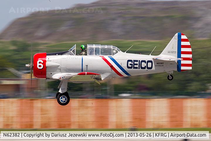 N62382, 1940 North American SNJ-2 Texan C/N 2039, North American SNJ-2 Texan  C/N 2039 - Geico Skytypers, N62382