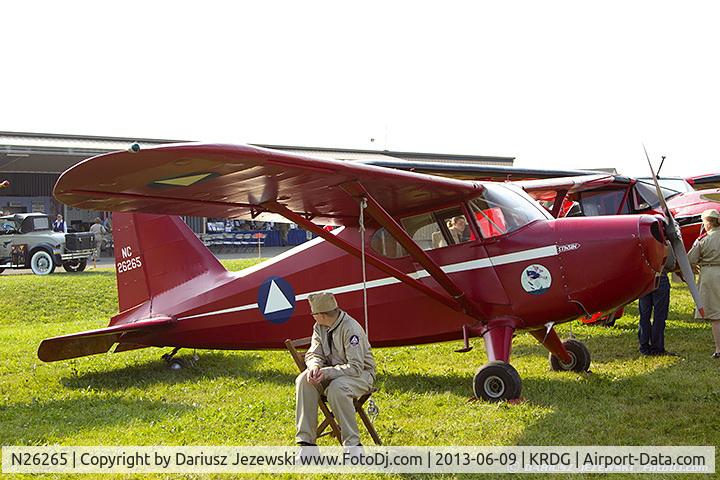 N26265, 1940 Stinson 10 C/N 7552, Stinson 10  C/N 7552, N26265