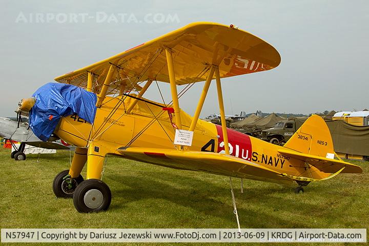 N57947, 1942 Boeing A75N1(PT17) C/N 75-4392, Boeing A-75N1 (PT-17) Stearman  C/N 75-4392, N57947