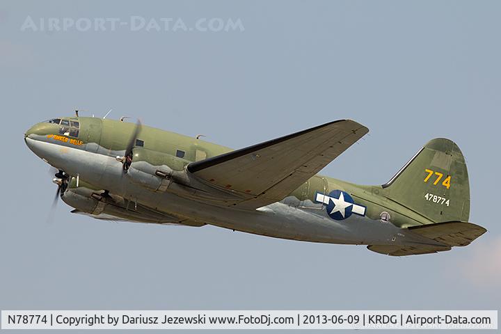 N78774, 1944 Curtiss C-46F Commando C/N 22597, Curtiss Wright C-46F Commando 